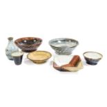 Edward Hughes (1953-2006): A Stoneware Bowl, nuka glaze, impressed HE seal mark, 27.5cm diameter