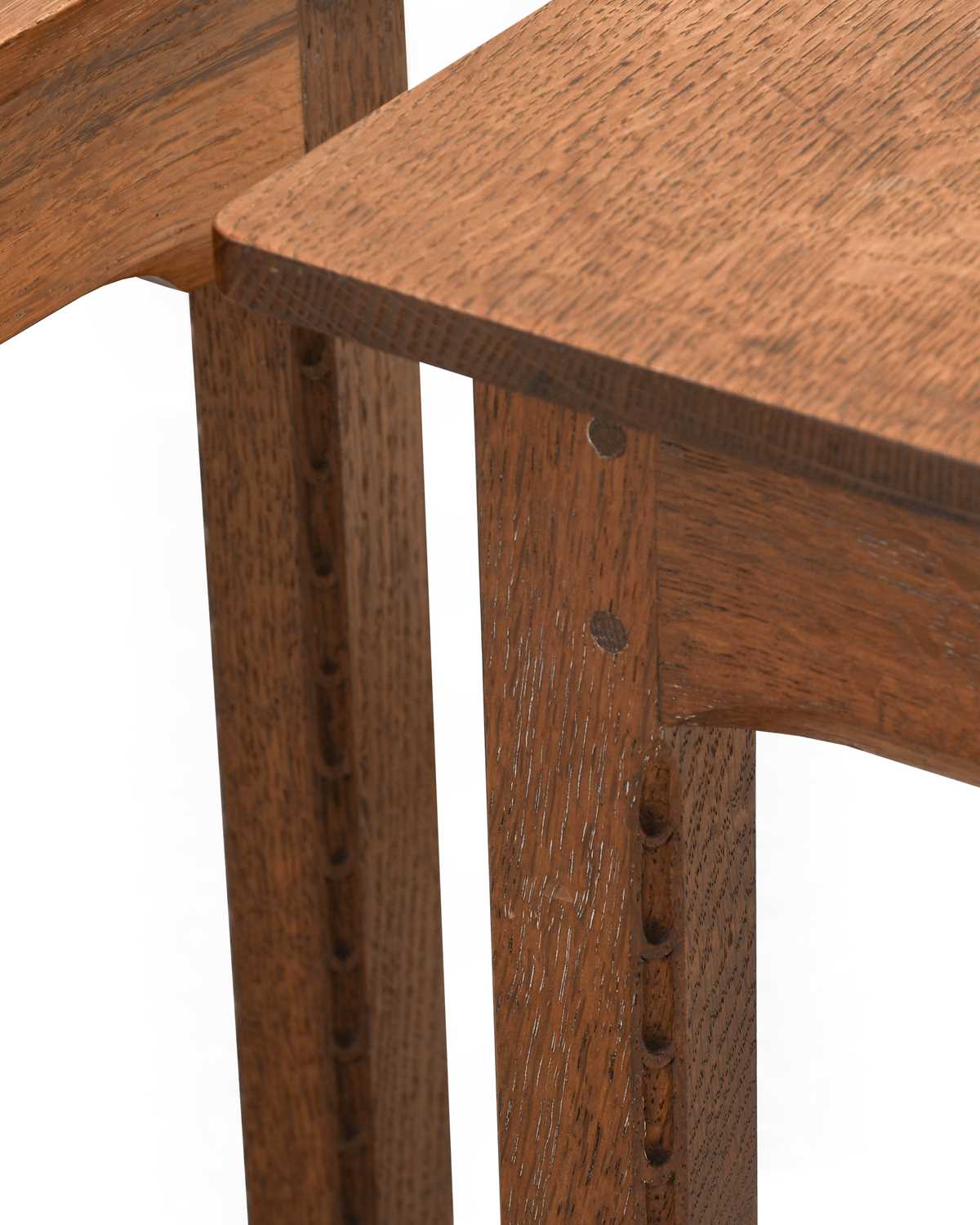 Stanley Webb Davies (1894-1978) of Windermere: Two English Oak Occasional Tables, 1944, model No. - Image 3 of 4