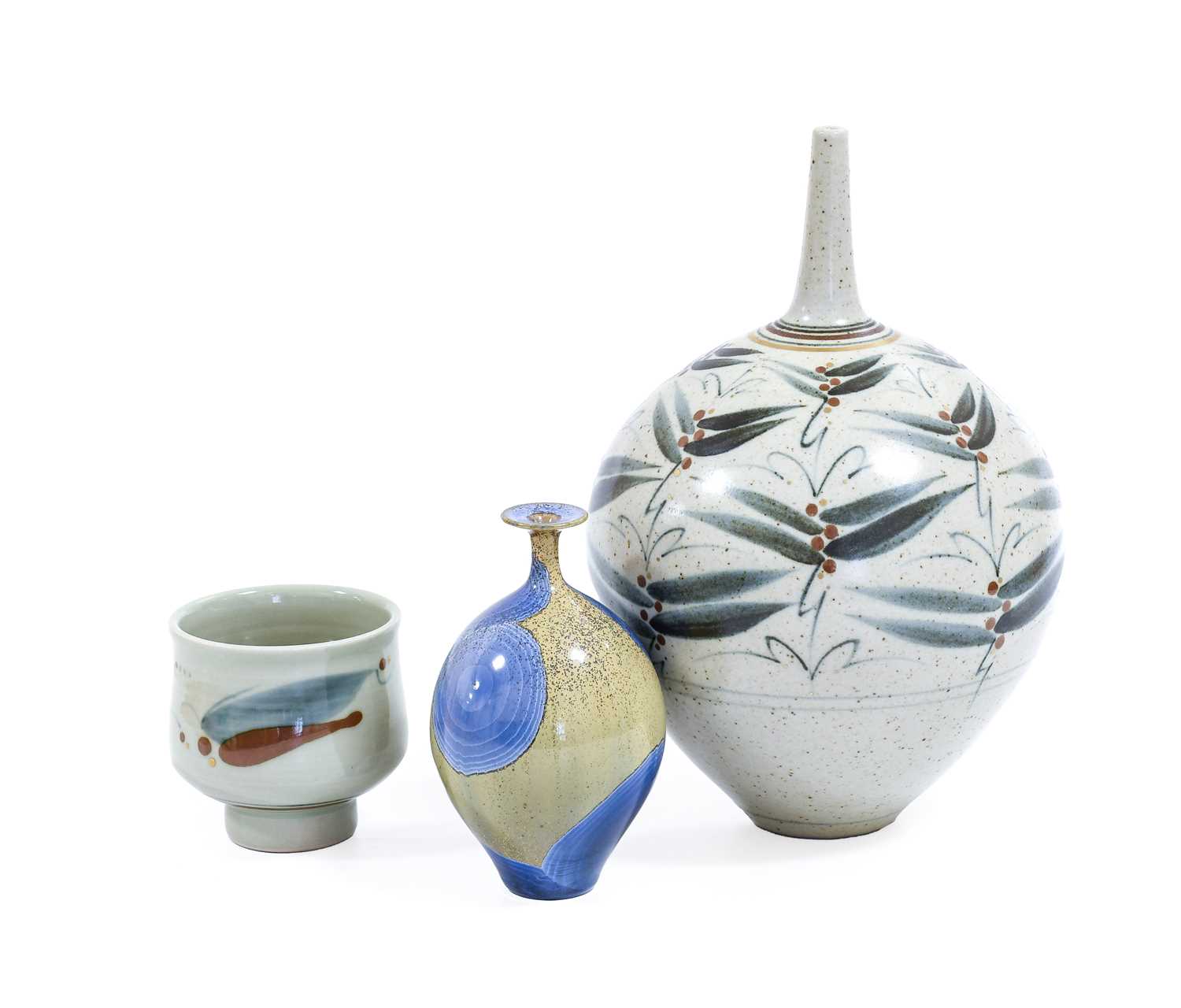 Derek Clarkson (1928-2013): A Stoneware Vase, covered in a tenmoku glaze, impressed DC seal mark, - Image 2 of 5