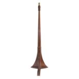 Kingfisherman: Herbert Bird (York): An Oak Standard Lamp, tapering octagonal column, on a cruiform