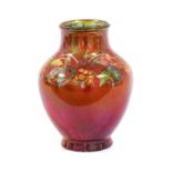 Gladys Rogers For Pilkington's Tile & Pottery Co. Lancastrian: A Lustre Vase, painted with grape