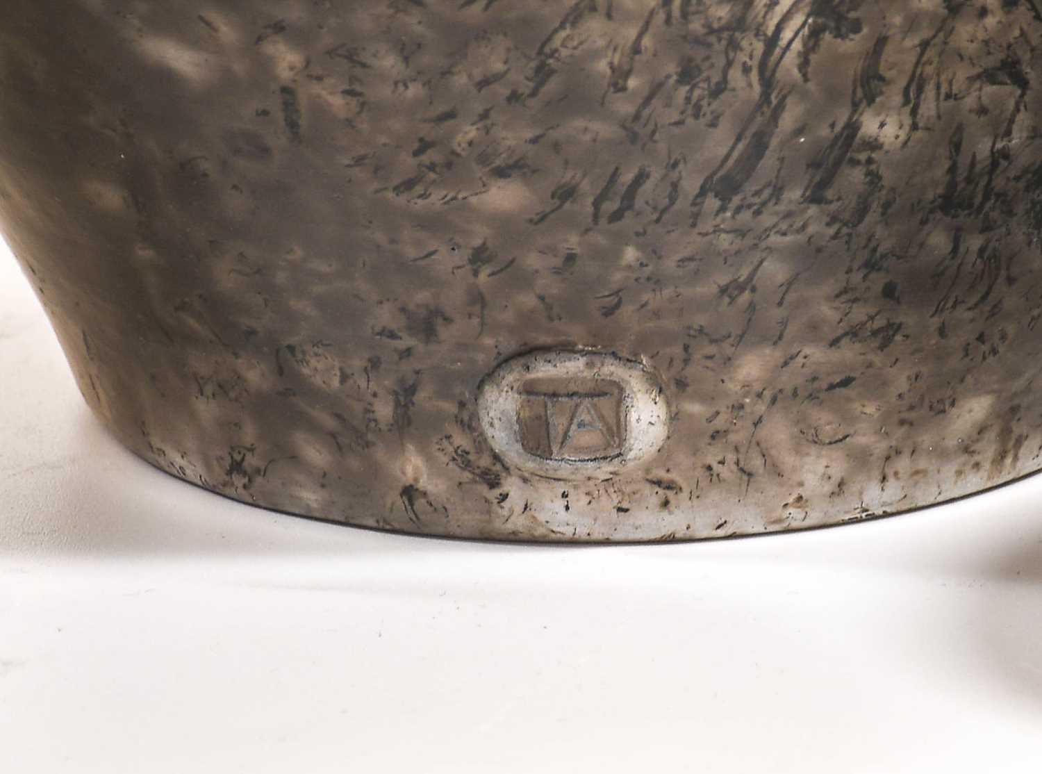Tim Andrews (b. 1960): A Raku Vase, crackle glaze, impressed TA potters seal mark, 30cm high Six - Image 2 of 2