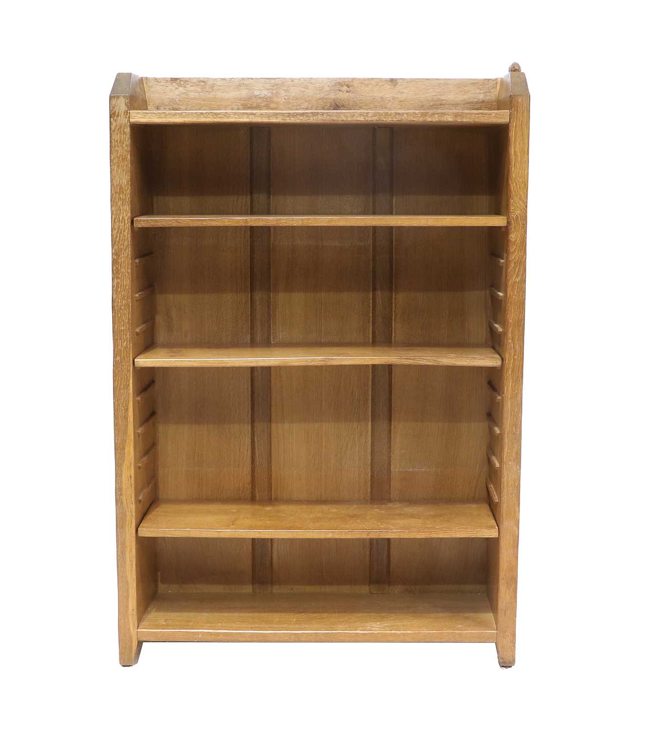 Rabbitman: Peter Heap (1945-2022) (Wetwang): An English Oak 4ft Open Bookcase, solid ends and