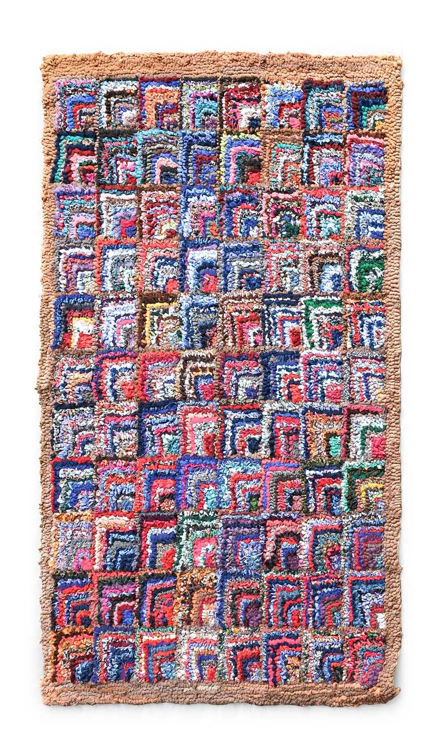 Mollie Turner (1918-2010) (Scruton, North Yorkshire): A Rag Rug, c.1990s, repeating pattern, multi - Bild 2 aus 4