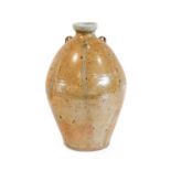 Philip (Phil) Marston Rogers (1951-2020): A Tall Salt Glazed Stoneware Bottle Vase, with three lug