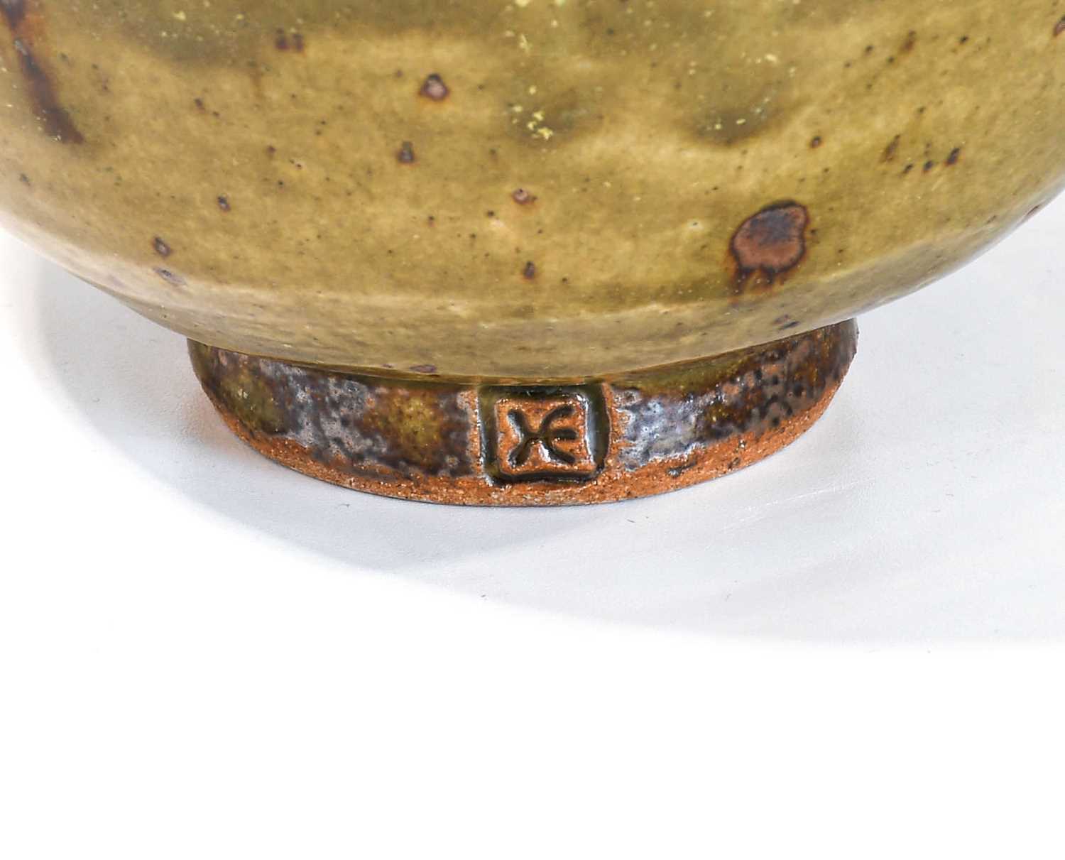 Edward Hughes (1953-2006): A Stoneware Teapot and Cover, nuka ash glaze, impressed HE seal mark, - Image 2 of 3
