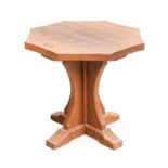 Oakleafman: David Langstaff (Easingwold): An Oak Octagonal Cofffee Table, on a crucifom base, with