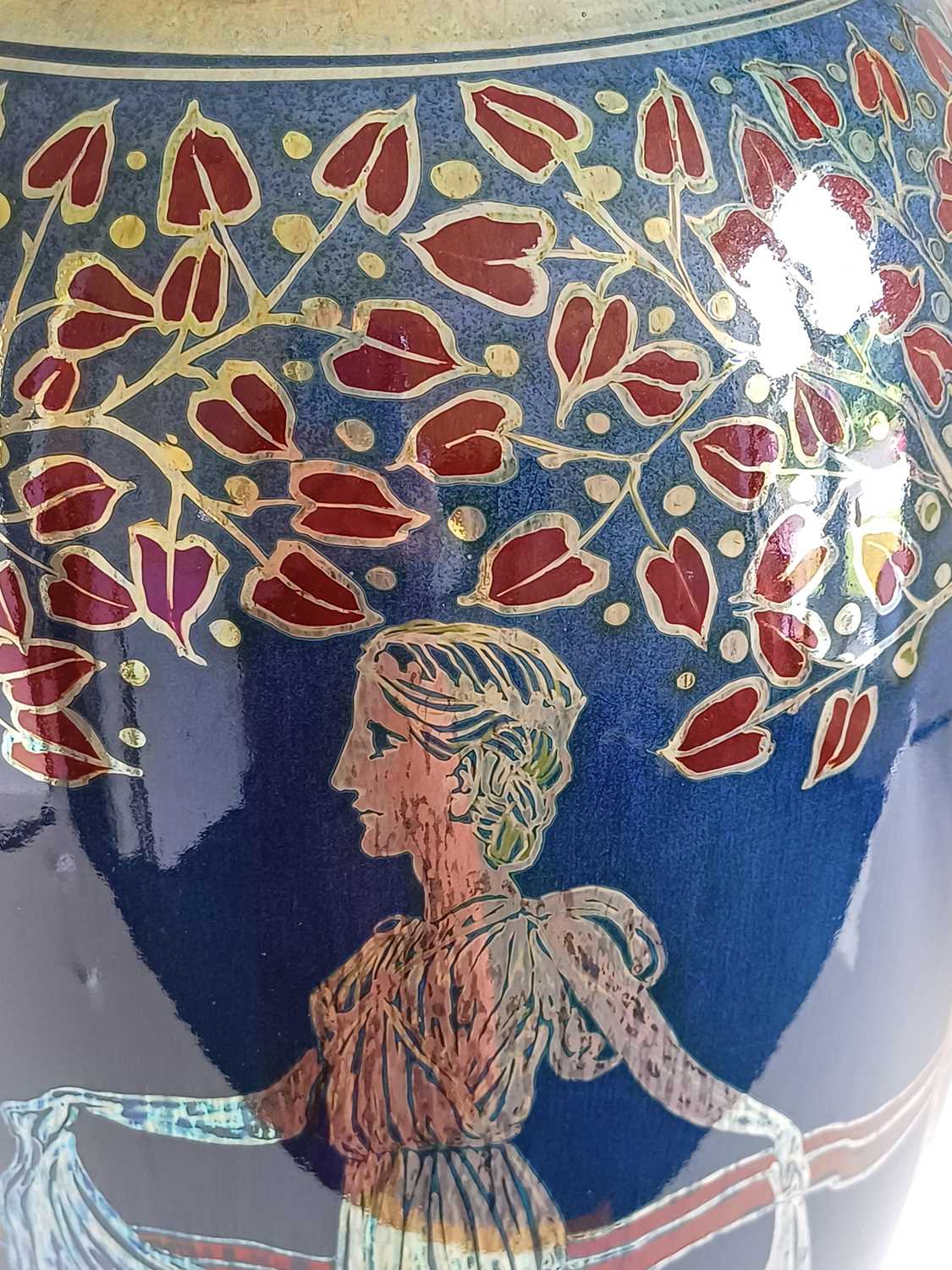 Gordon Forsyth (1879-1952) for Pilkington's Tile & Pottery Co: A Large Lancastrian Lustre Vase, - Bild 14 aus 19