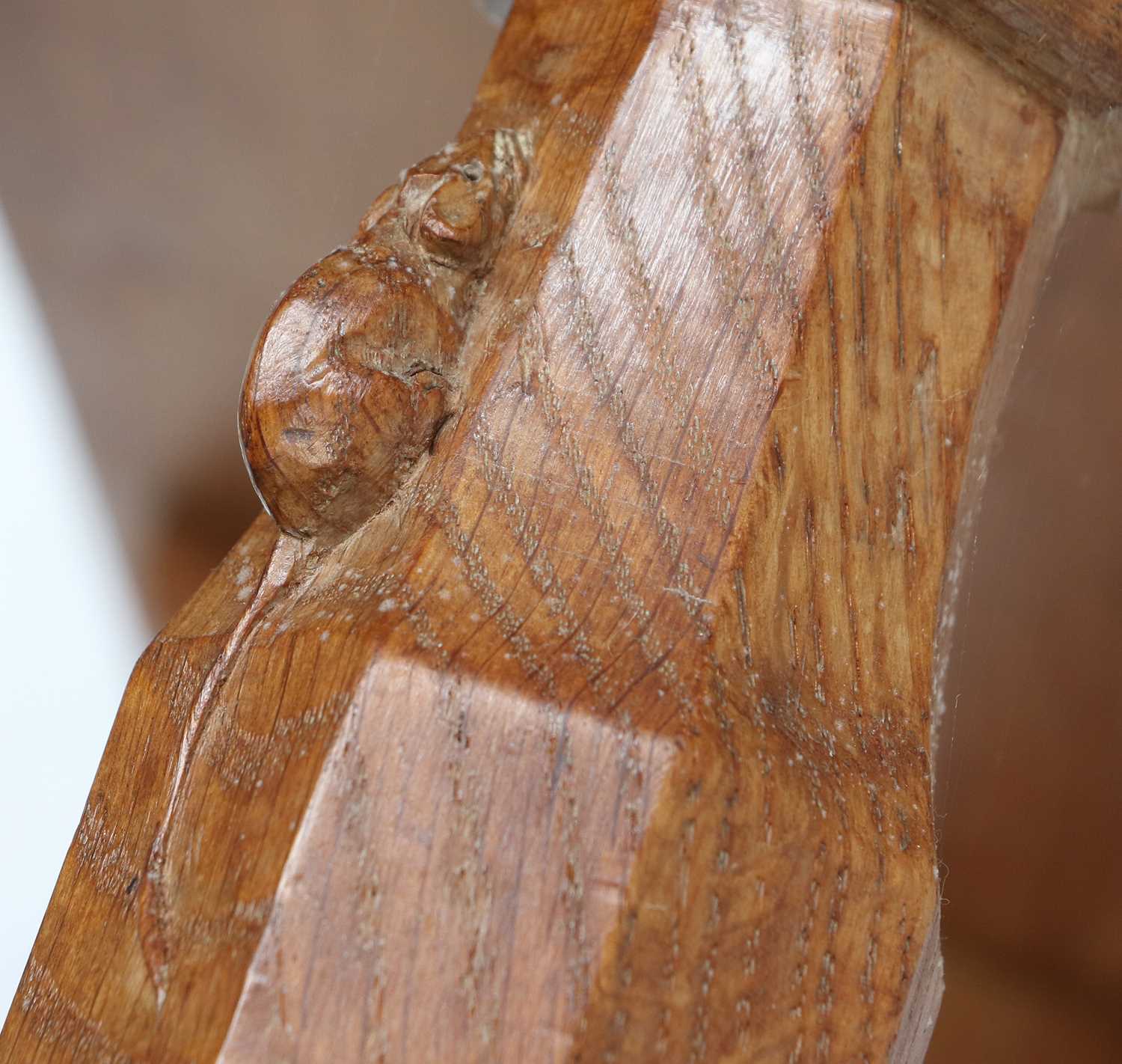 Workshop of Robert Mouseman Thompson (Kilburn): An English Oak 3ft Refectory Coffee Table, the - Image 2 of 2