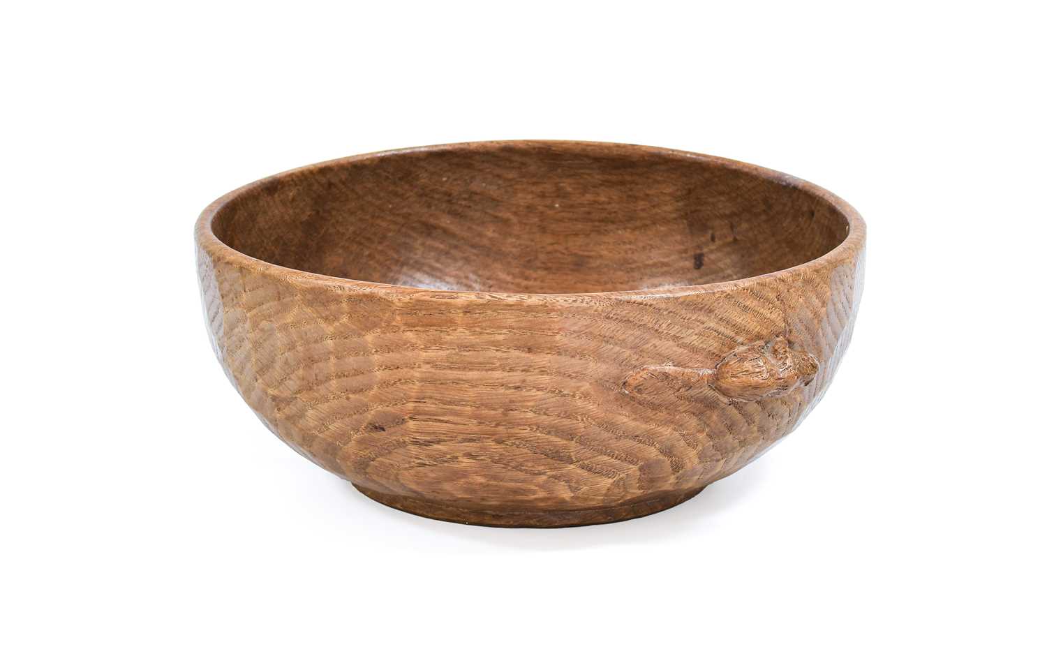 Beaverman: Colin Almack (1930-1996) (Sutton-under-Whitestonecliffe): An English Oak Fruit Bowl, with