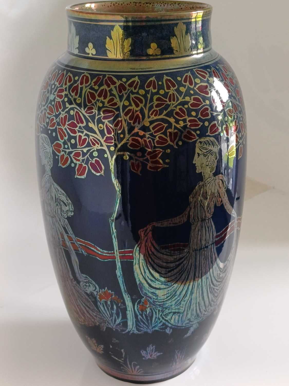 Gordon Forsyth (1879-1952) for Pilkington's Tile & Pottery Co: A Large Lancastrian Lustre Vase, - Bild 10 aus 19