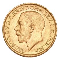 George V, Sovereign 1912; extremely fine with lustre