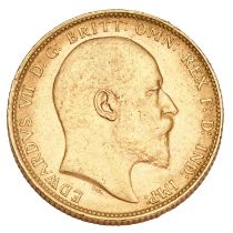 Edward VII, Sovereign 1902M, Melbourne Mint; extremely fine with lustre