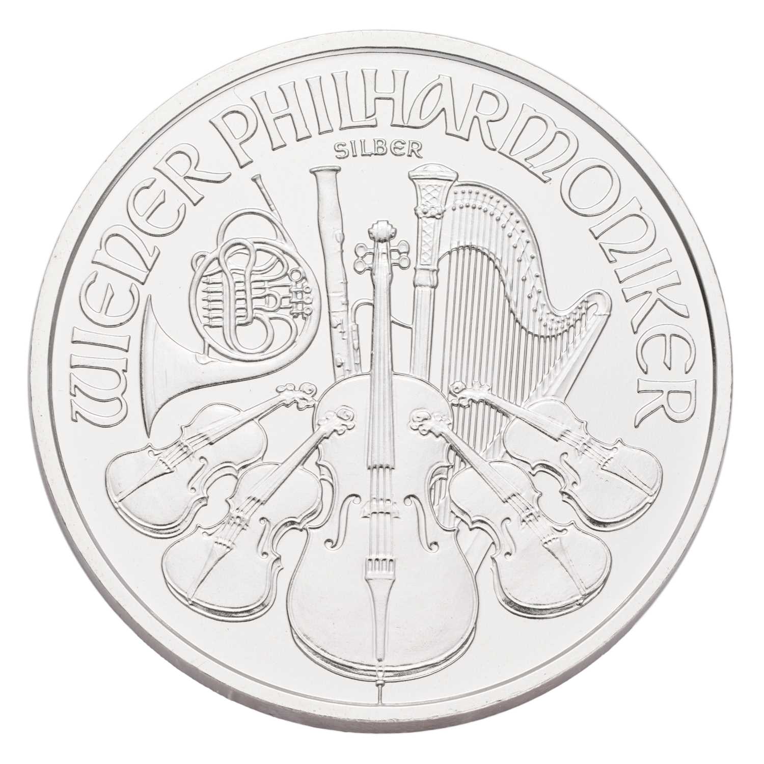 20x Austria 1oz Fine Silver Coins 2008; Vienna Philharmonic design, €1.50 face value; housed in - Image 3 of 3