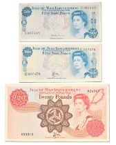 Isle of Man, £20 note, 1979 issue, signatory W. Dawson, serial no. 024310 (Pick 37a) one central