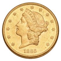 USA, 'Double Eagle' $20 1885S, San Fransico Mint, (.900 gold, 34mm, 33.44g), obv. liberty facing