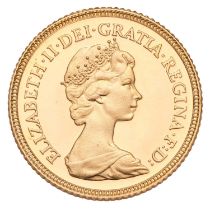 Elizabeth II, Proof Half Sovereign 1980; encapsulated and boxed with certificate, as struck