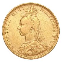 Victoria, Sovereign 1892S, Sydney Mint; fine-good fine, reverse better