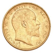 Edward VII, Sovereign 1902M, Melbourne Mint; extremely fine with lustre