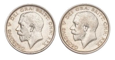 2x George V, Halfcrowns 1915, (S.4011); lustrous extremely fine and near extremely fine