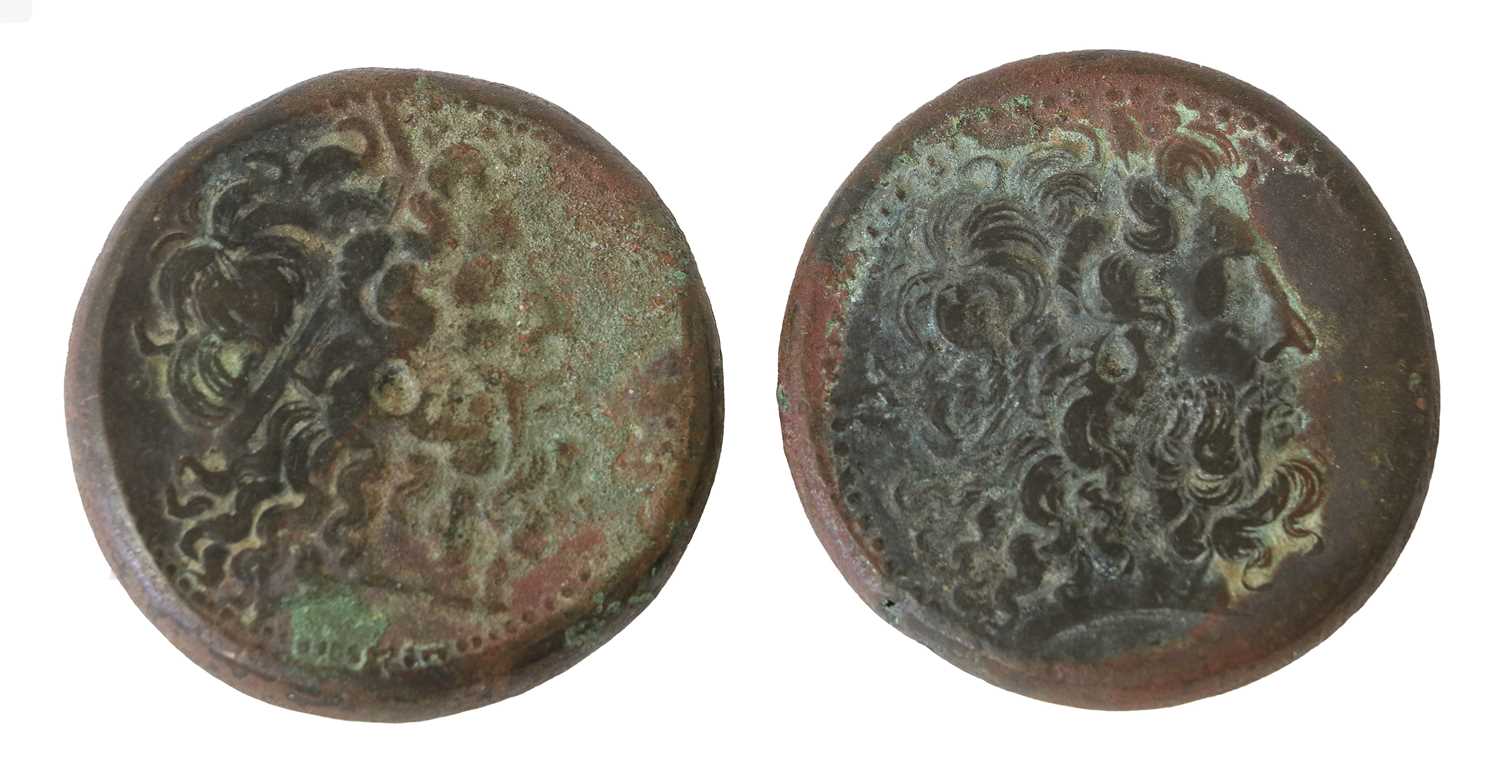 Ptolemaic Kingdom of Egypt, Ptolemy III Euergetes, (246-221BC), 2 x AE42, both with obv. diademed