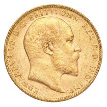 Edward VII, Sovereign 1910; extremely fine with lustre