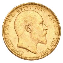 Edward VII, Sovereign 1907M, Melbourne Mint; extremely fine with lustre