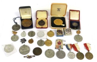 Assortment of Commemorative Medals and Medallions; 26 pieces, mostly late 19th and early 20th