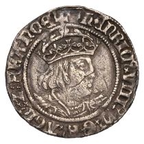 Henry VIII, Groat, 2.63g, second coinage, mm. rose, laker bust D, (N.1797, S.2337E), small scratch