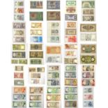 European Banknote Album, 78 notes in total, featuring issues from Austro-Hungary, Austria, Cyprus,