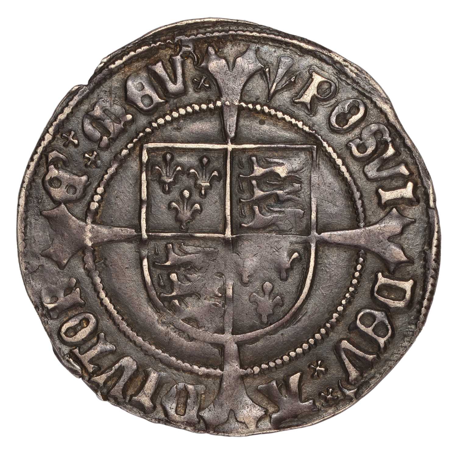 Henry VII, Groat, 3.02g, profile issue, mm. pheon, regular issue, (N.1747, S.2258), dark tone, - Image 2 of 2
