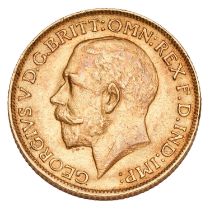 George V, Sovereign 1911; near extremely fine