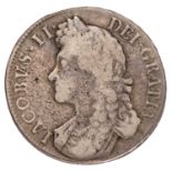 James II, Crown 1688/7, QVARTO, second draped bust (Bull 747, ESC 81, S.3407) struck slightly off-
