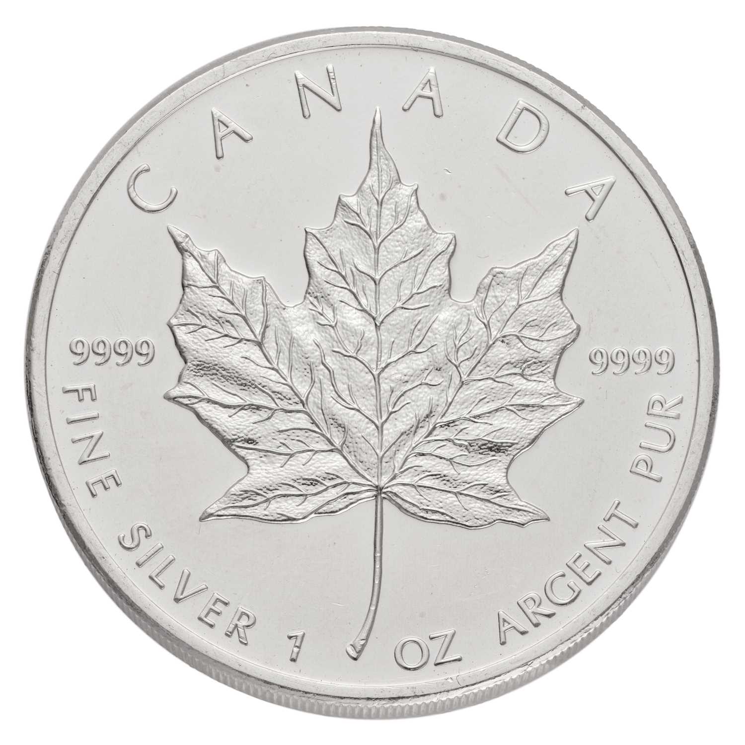 23x Canada 1oz Fine Silver Maple Leaf Coins, to include; 2x 1997, 1998, 1999, 2x 2003, 5x 2006, 2x - Image 4 of 5