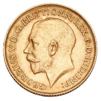 George V, Half Sovereign 1914; near extremely fine, some lustre