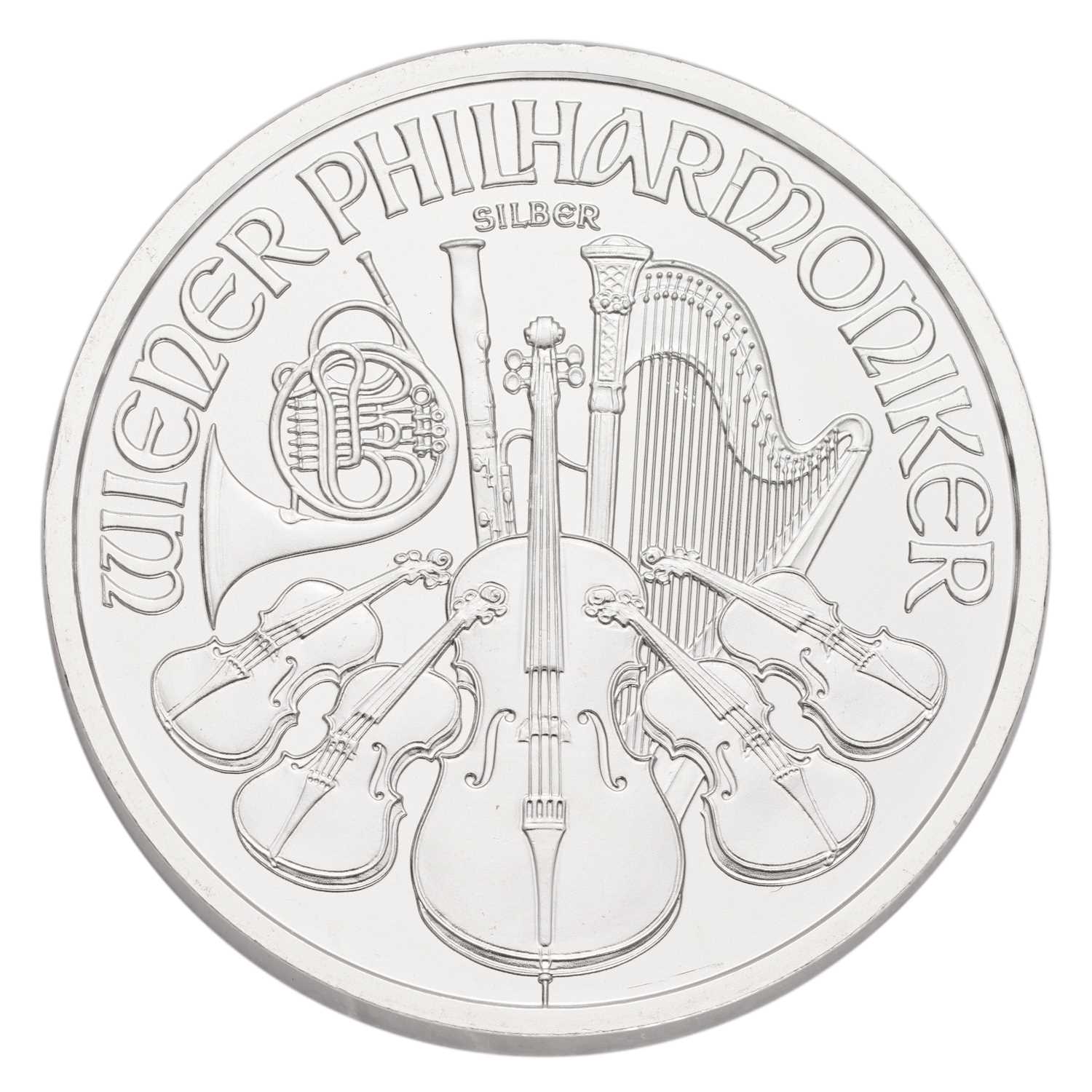 20x Austria 1oz Fine Silver Coins 2011; Vienna Philharmonic design, €1.50 face value; housed in - Image 3 of 3