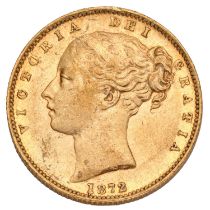 Victoria, Sovereign 1872, Melbourne Mint (Marsh 59, S.3854) rated as rare in Marsh, good very fine