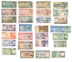 Commonwealth and Former Commonwealth Banknotes, 29 notes from Australia, Fiji, Hong Kong, Canada,