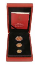 East India Company, Commemorative Guinea Collection 2016, 3-coin set all proof St. Helena issues