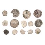 Hungary, Assorted Hammered Coins, 14 comprising: 5x denars: Lajos II 1522, Janos Szapolyai 1529,