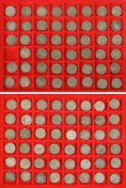 Extensive 20th Century Shilling Collection, 69 coins from the reigns of Edward VII, George V, George