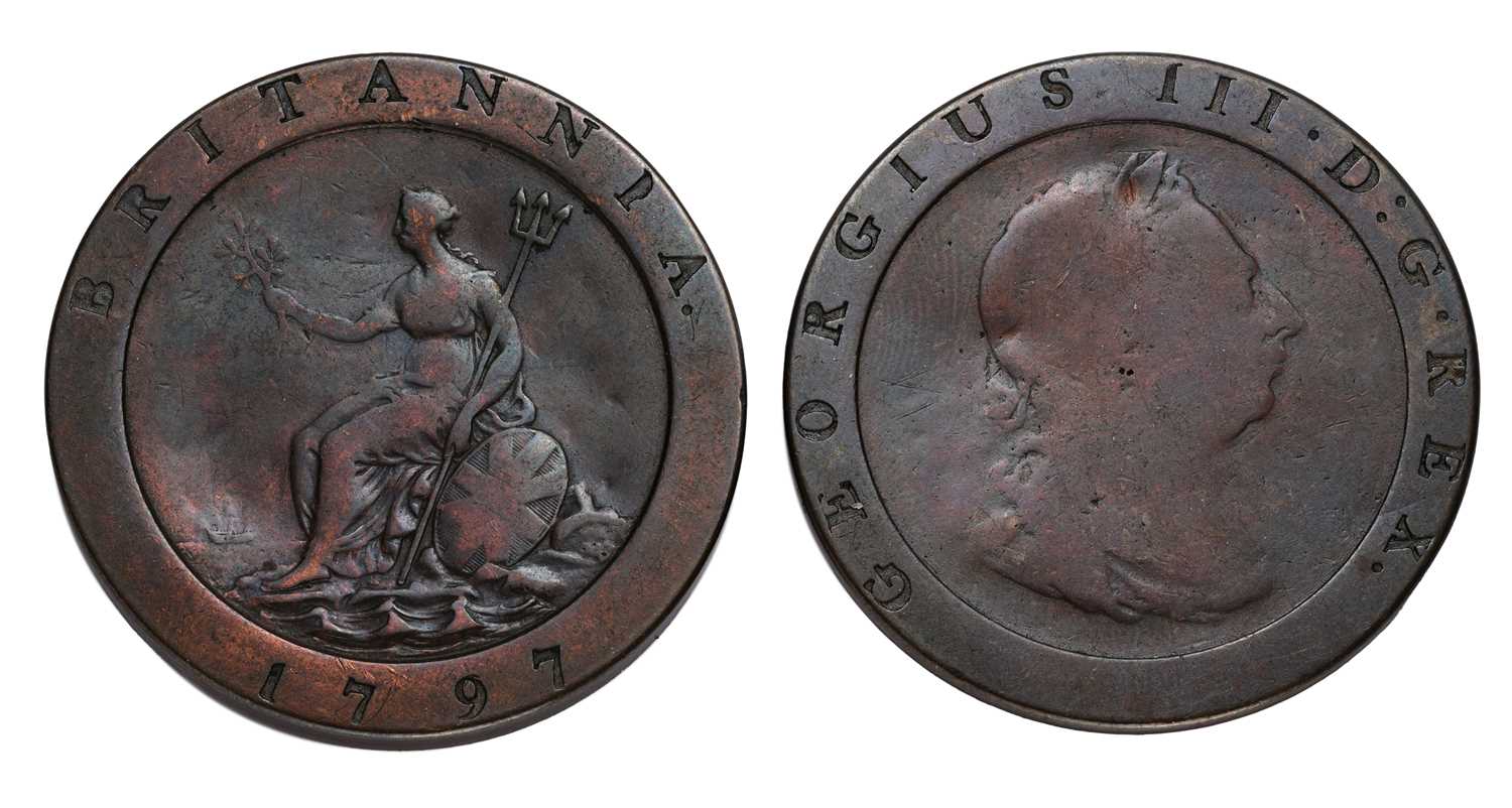 George III, 'Cartwheel' Twopence Smuggler's Box; coin hollowed out for concealment, with two - Image 5 of 6