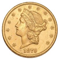 USA, 'Double Eagle' $20 1879S, San Fransico Mint, (.900 gold, 34mm, 33.40g), obv. liberty facing
