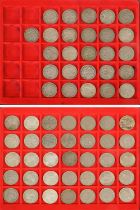 Extensive 20th Century Halfcrown Collection, 61x coins comprising; Edward VII, 1902, 1906, 1907