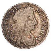 Charles II, Halfcrown 1676, V.OCTAVO, fourth bust, retrograde 1 in date (Bull 472, ESC 478A, S.3367)