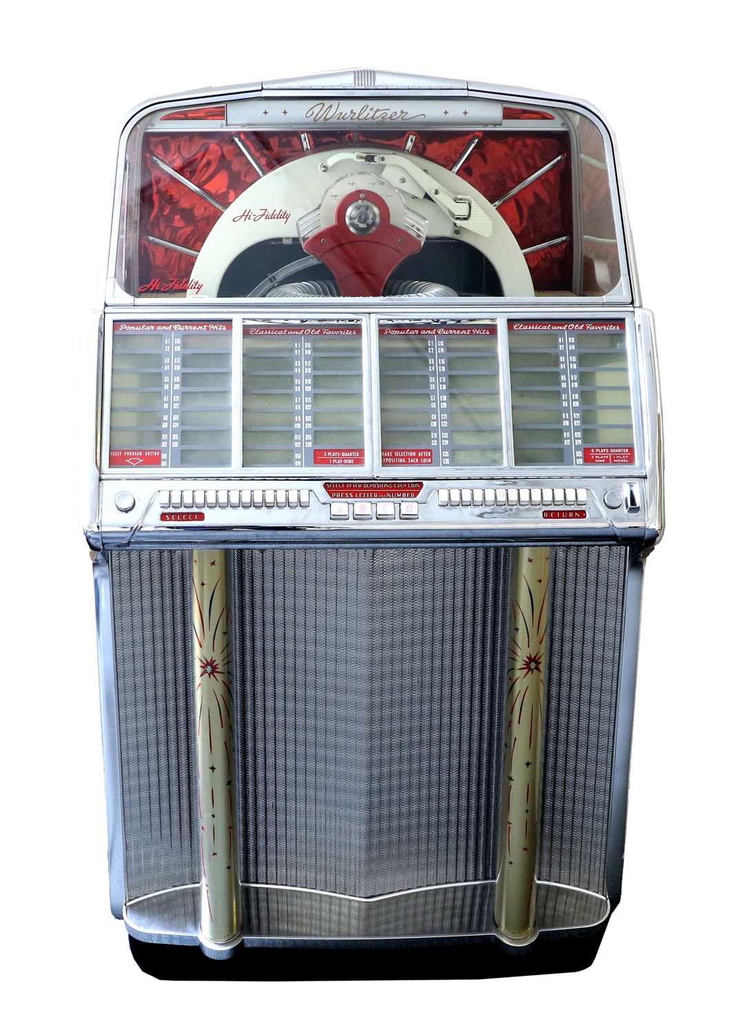 A Classic Wurlitzer Model 1800 Jukebox