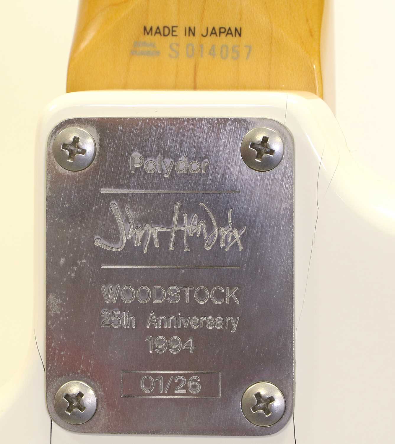 Jimi Hendrix Woodstock 25th Anniversary Guitar No.1 Of 26 - Image 3 of 6