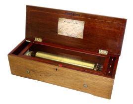 A Good Early Lever-Wind Musical Box Playing Six Airs, By Nicole Frères
