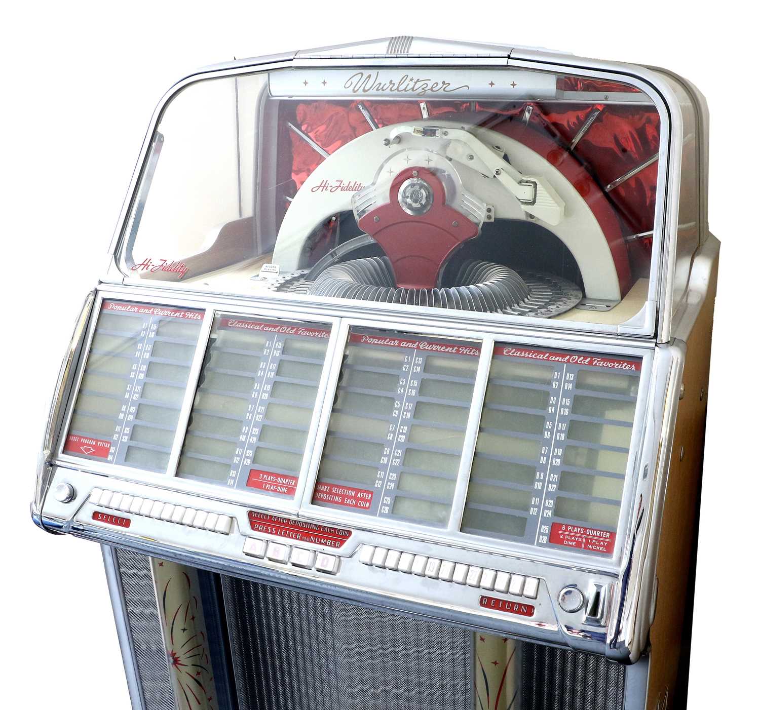 A Classic Wurlitzer Model 1800 Jukebox - Image 2 of 3