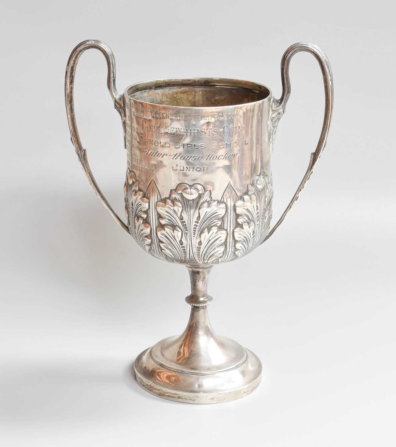 A Victorian Silver Two-Handled Trophy-Cup, by William Hutton and Sons Ltd., London, 1899, the